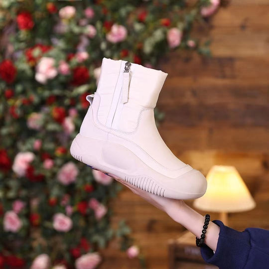 Damen modische Winterboots mit praktischem Reißverschluss und rutschfester Sohle R&B