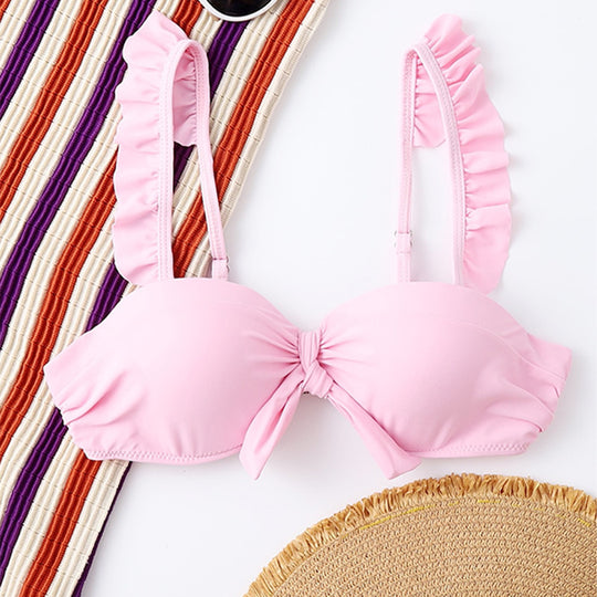 Damen Bikinioberteil mit Rüschendetails R&B