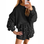 Damen Sportliches Sweatshirt- und Rock-Set R&B