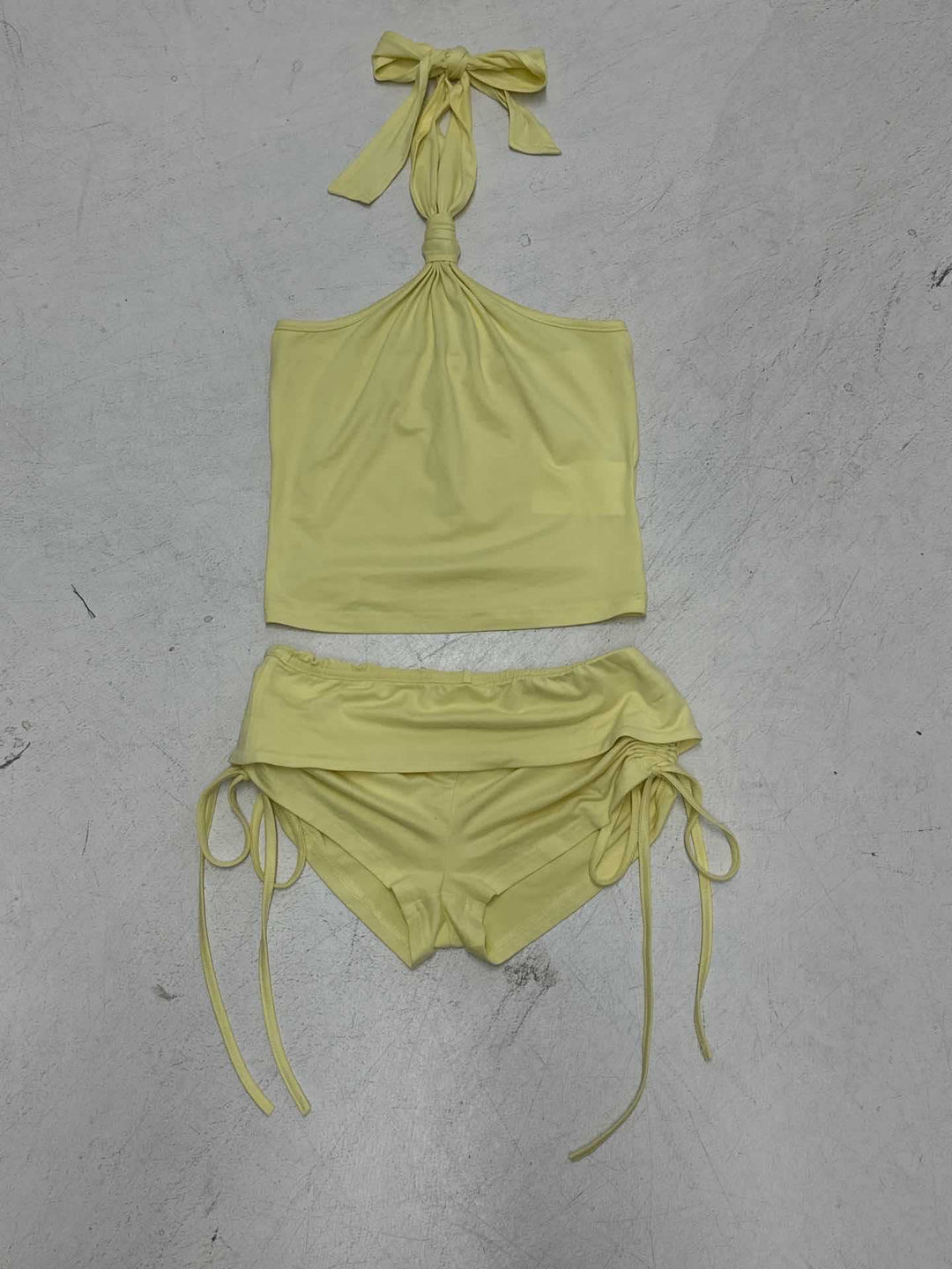 Damen Sportliches Bikiniset mit verstellbarem Trägerdesign und buntem Gummizug R&B