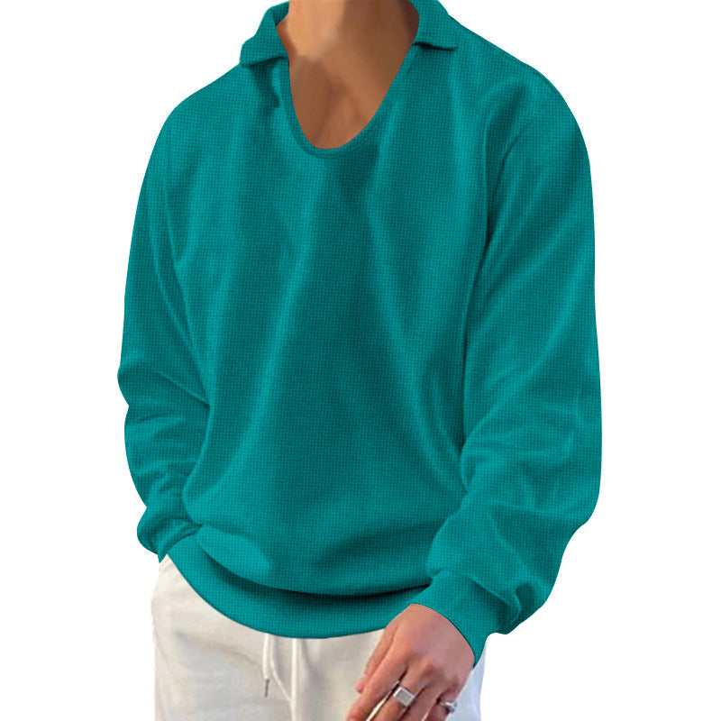 Herren lässiger Pullover mit strukturiertem Stoff und modernem Schnitt R&B