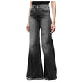 Damen Hoch geschnittene Schlagjeans im Vintage-Look