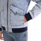 Herren Jeansjacke mit Fleecefutter und praktischen Taschen