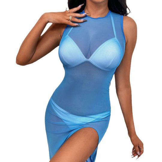 Damen Elegantes und transparentes Sommerkleid von R&B