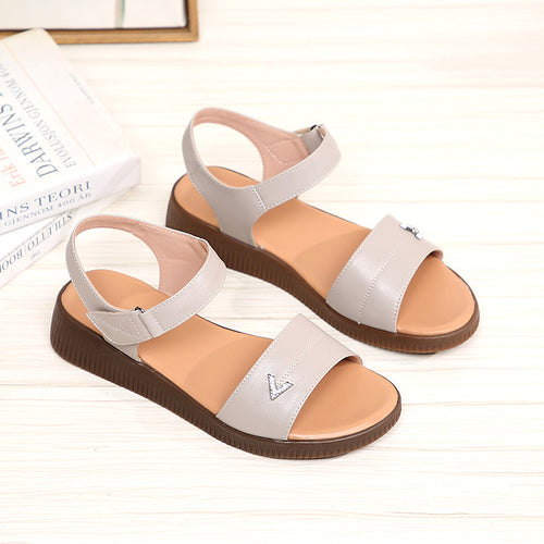 Damen Bequeme Riemchen-Sandaletten mit verstellbarem Fesselriemen und ergonomischer Sohle R&B