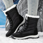 Damen wasserdichte Winterstiefel mit isolierendem Futter und rutschfester Sohle