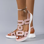 Damen Sportliche Sandalen mit modischem Riemendesign und komfortablem Fußbett R&B