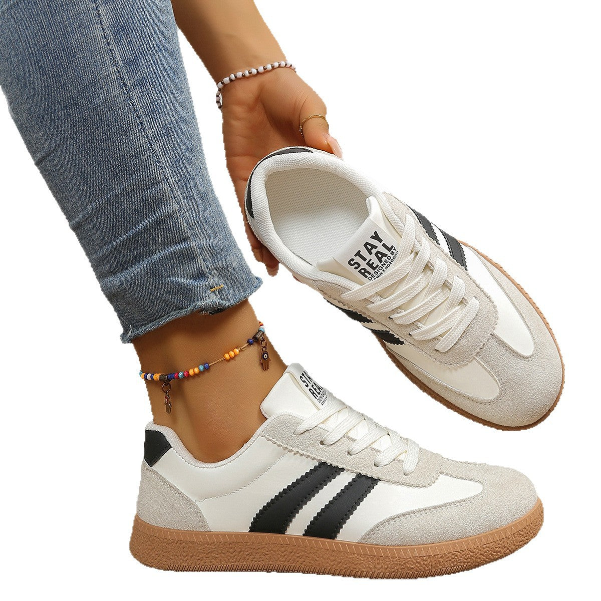 Damen Sneakers im modernen Sportdesign mit bequemer Dämpfung R&B