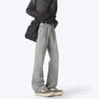Damen Lässige High-Waist Denim-Hose im Vintage-Stil R&B