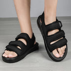 Damen sportliche und atmungsaktive Freizeitsandalen mit verstellbaren Riemen R&B