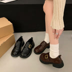 Damen modische Clogs mit dekorativem Schnallenverschluss und stabiler Sohle R&B