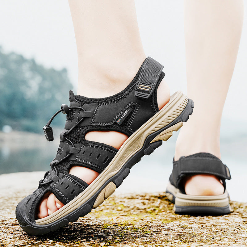Damen Sportliche Freizeitsandalen mit atmungsaktivem Netz und rutschfester Sohle R&B