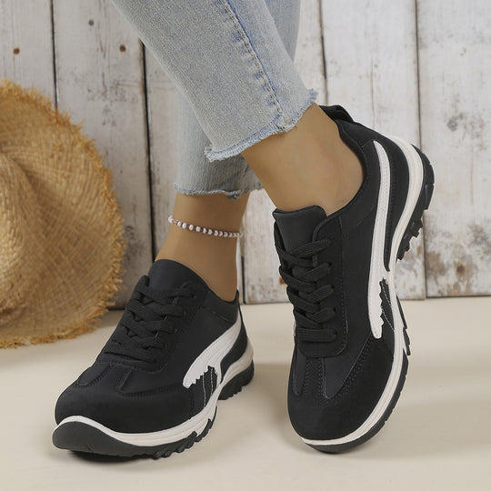 Damen sportliche Sneaker mit rutschfester Sohle und atmungsaktivem Obermaterial R&B