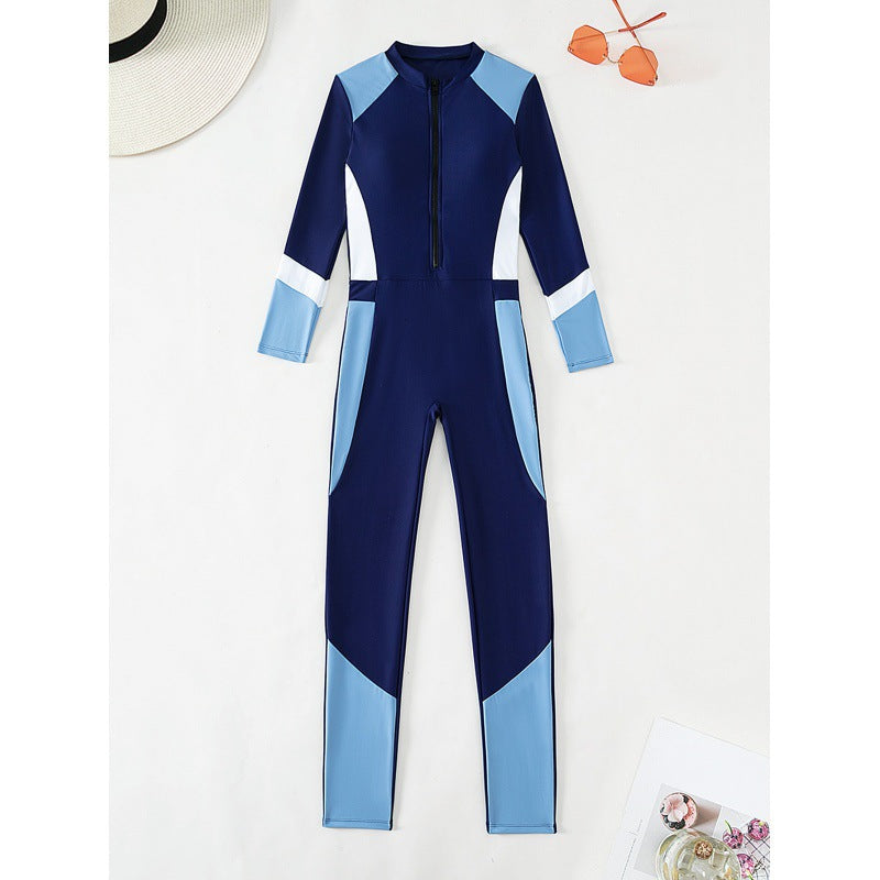 Damen Sportlicher Neoprenanzug mit hohem Kragen R&B