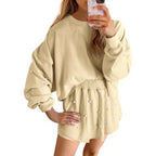 Damen Sportliches Sweatshirt- und Rock-Set R&B
