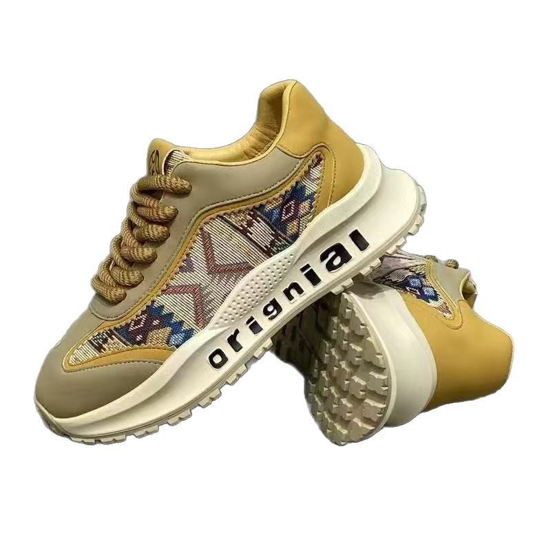 Damen Stilvolle und bequeme Sneakers mit markantem Design und stabiler Sohle R&B