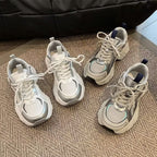 Damen Bequeme Sport Sneakers mit atmungsaktivem Obermaterial und dämpfender Sohle R&B
