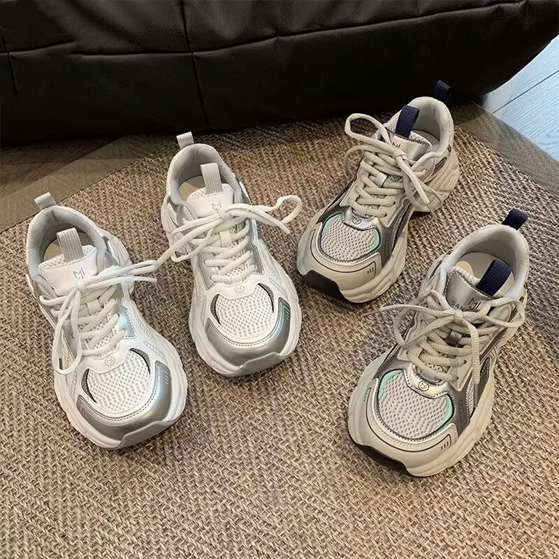 Damen Bequeme Sport Sneakers mit atmungsaktivem Obermaterial und dämpfender Sohle R&B