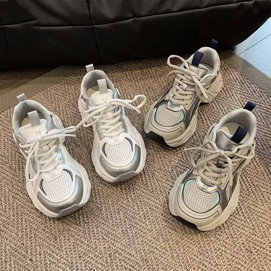 Damen Bequeme Sport Sneakers mit atmungsaktivem Obermaterial und dämpfender Sohle R&B