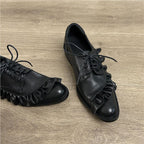 Damen Elegante Schnürschuhe mit Rüschendetail R&B