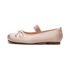 Damen Ballerinas mit elegantem Schnallenverschluss und zartem Schleifendetail