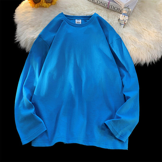 Damen Lässiges Langarmshirt aus hochwertiger Baumwolle R&B