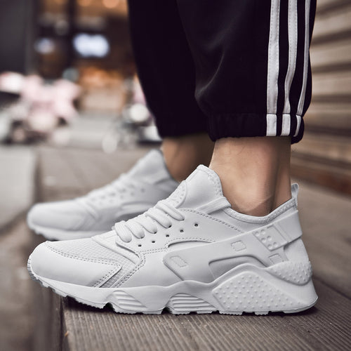Damen sportliche Sneaker mit atmungsaktiver Oberflächenstruktur und rutschfester Sohle R&B