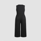 Damen Jumpsuit mit elegantem schulterfreiem Design und praktischen Seitentaschen R&B