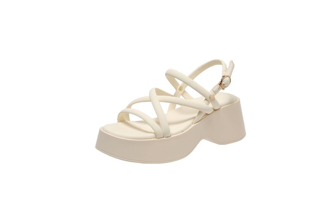 Damen Plateau-Sandalen mit elegantem Riemendesign R&B