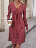 Damen Jersey-Kleid mit Knopfdetail und figurumspielendem Schnitt