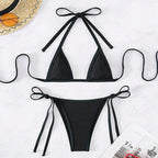 Damen Triangel-Bikini mit verstellbaren Riemen und nahtloser Verarbeitung R&B