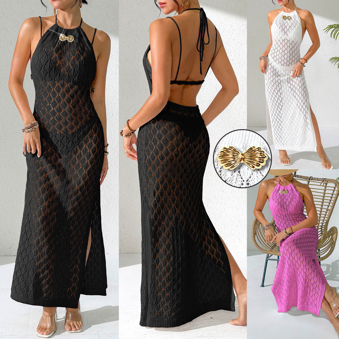 Damen gehäkeltes Maxikleid R&B
