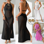 Damen gehäkeltes Maxikleid R&B