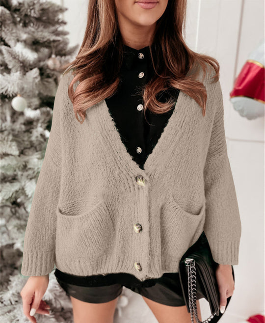 Damen lässiger Strickjacke R&B