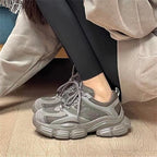 Damen Sportliche Lauf sneakers mit atmungsaktiver Mesh-Oberfläche und geräuschdämpfender Sohle R&B