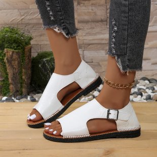 Damen komfortable Sandalen mit modischer Schnallenverzierung R&B