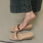 Damen Plateau-Pantoletten mit modischem Design und komfortabler Profilsohle R&B