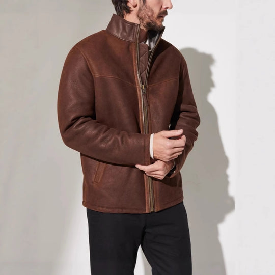 Herren hochwertige jacke mit elegantem Steppdesign R&B