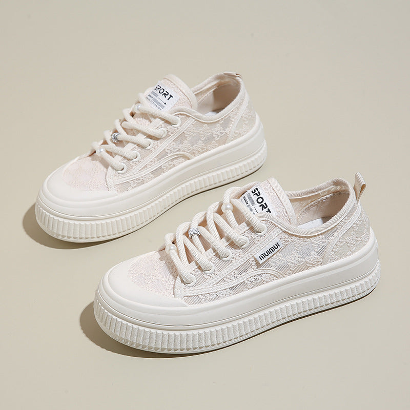 Damen Komfortable Sneaker mit dicker Sohle und einzigartigem Design R&B