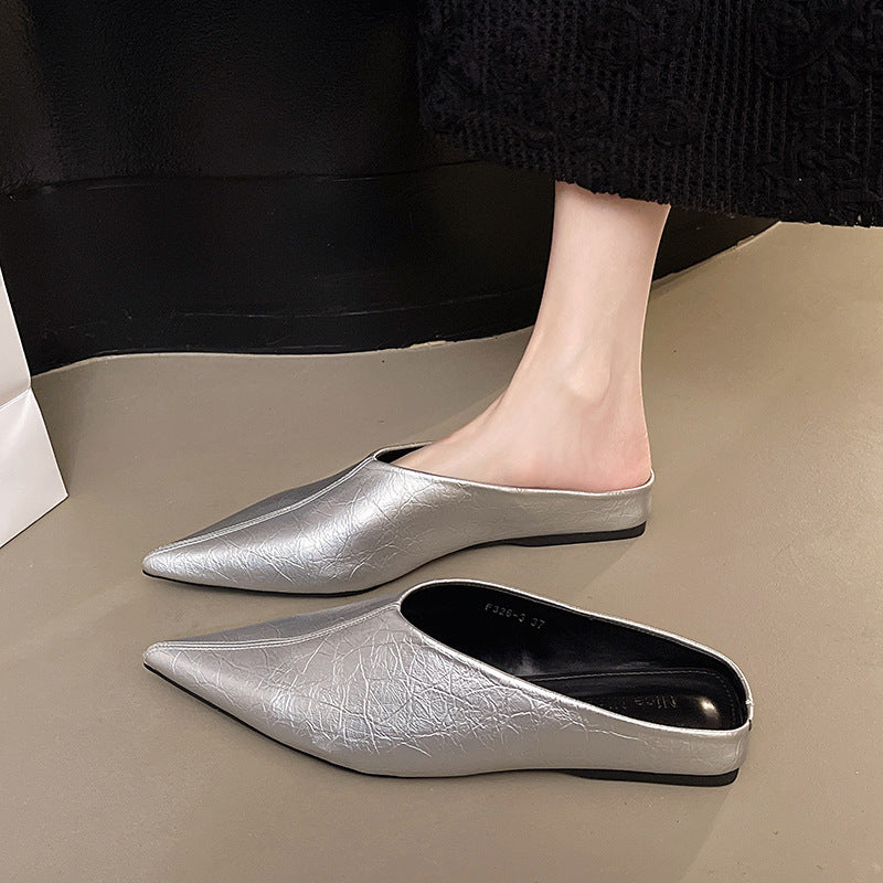 Damen Elegante Mules aus hochwertigem Kunstleder R&B