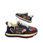 Damen Sportliche Sneaker mit einzigartigem geometrischen Design und dämpfender Sohle R&B