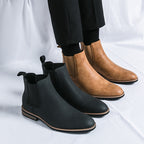 Damen elegante Chelsea-Stiefel mit flexiblem Gummizug und dämpfender Sohle R&B