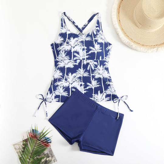 Damen Tankini mit verstellbaren Trägern und lässigen Shorts R&B