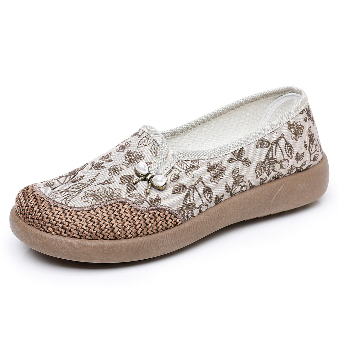 Damen modische Freizeitschlappen mit floralem Design R&B