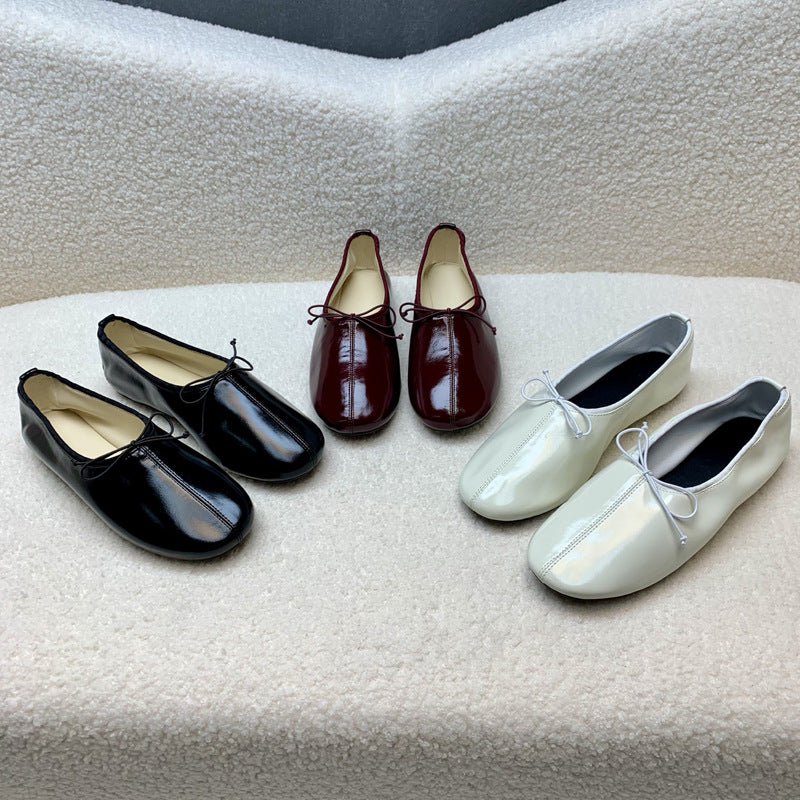 Damen Feine Ballerinas mit eleganten Schnürdetails