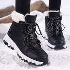 Damen Hohe Winterstiefel mit rutschfester Sohle und kuscheligem Futter