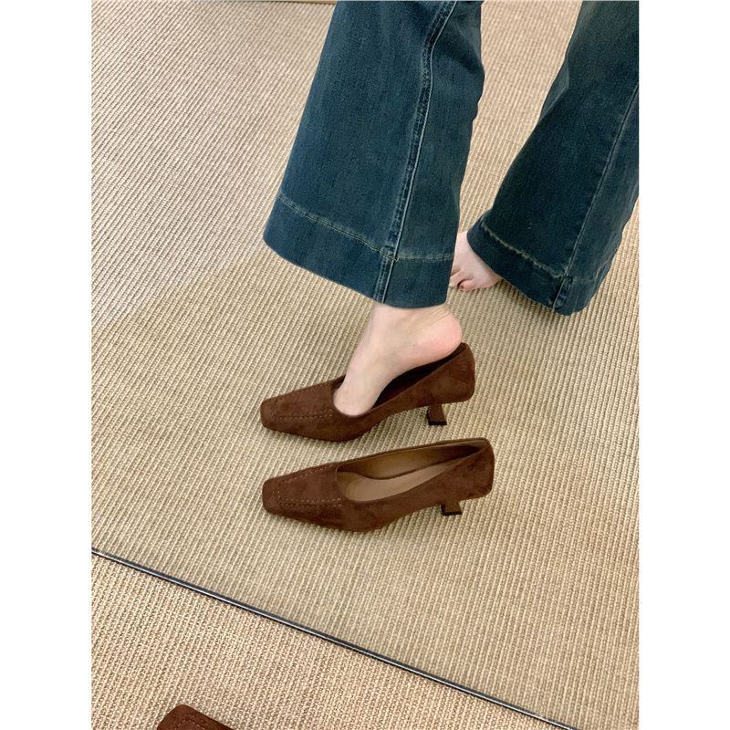 Damen elegante Ballerinas aus feinem Veloursleder R&B
