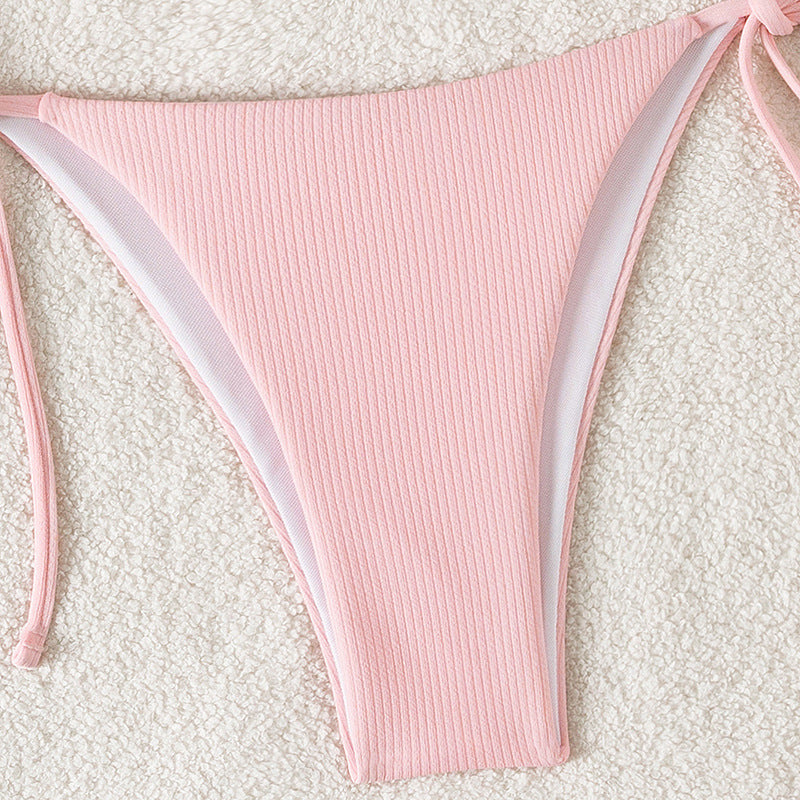 Damen Triangel-Bikini mit verstellbaren Riemen und raffinierten Details R&B