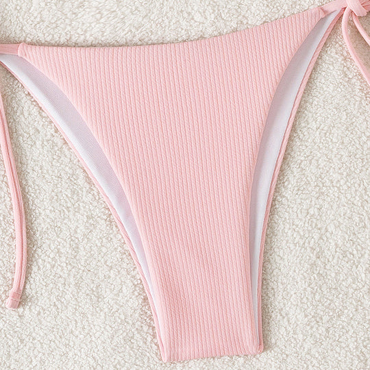 Damen Triangel-Bikini mit verstellbaren Riemen und raffinierten Details R&B