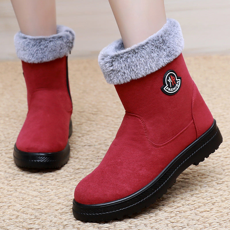 Damen Warme Winterstiefel mit weichem Innenfutter und rutschfester Sohle R&B